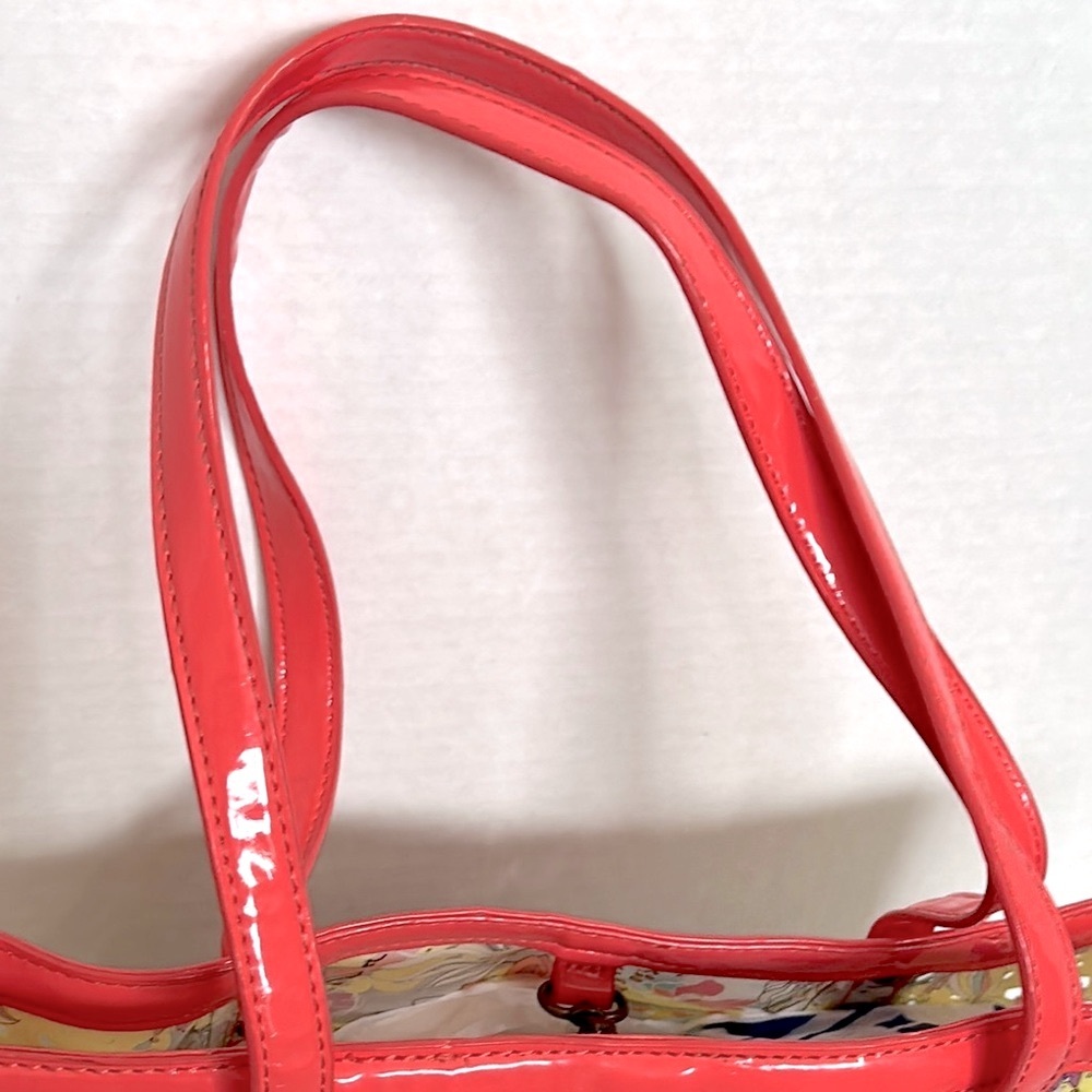 Sakroots Clear Koi Tote Shoulder Purse Coral BeachBag EUC - Picture 3 of 13
